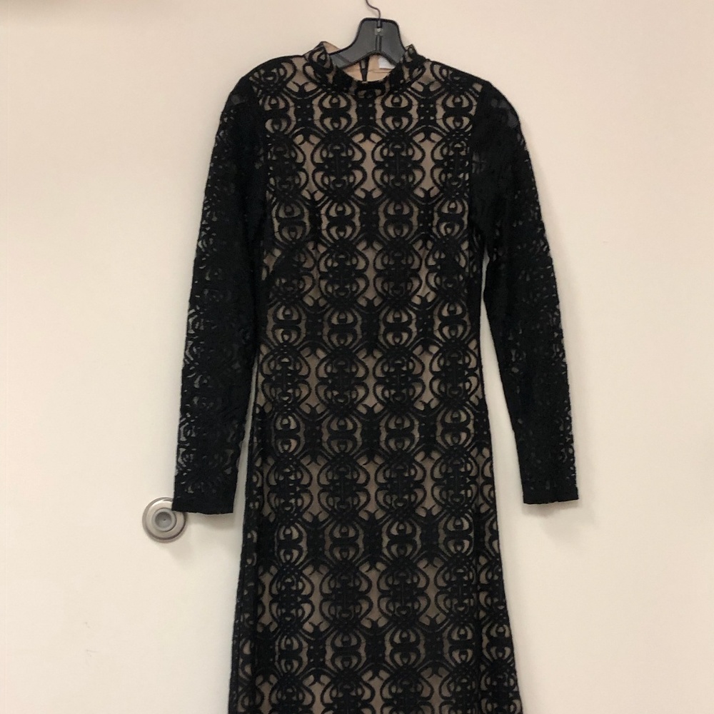 Black lace dress